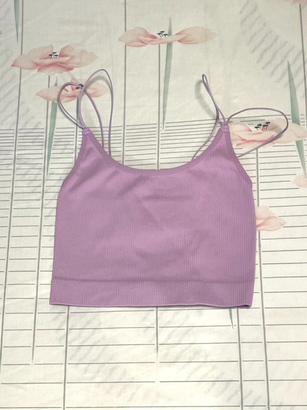 Aritzia Ribbed Cami Crop Top